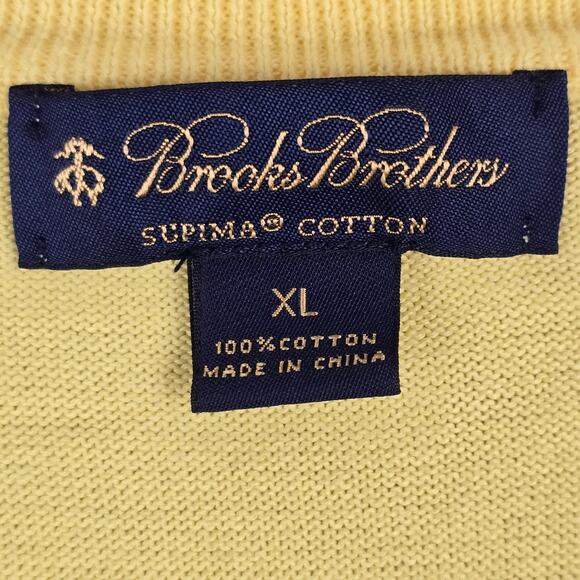 Brooks Brothers Sweater Vest Mens Size XL Supima Cotton V Neck Sleeveless - Picture 9 of 16